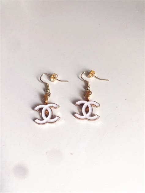 tiny chanel earrings etsy|chanel earrings price list.